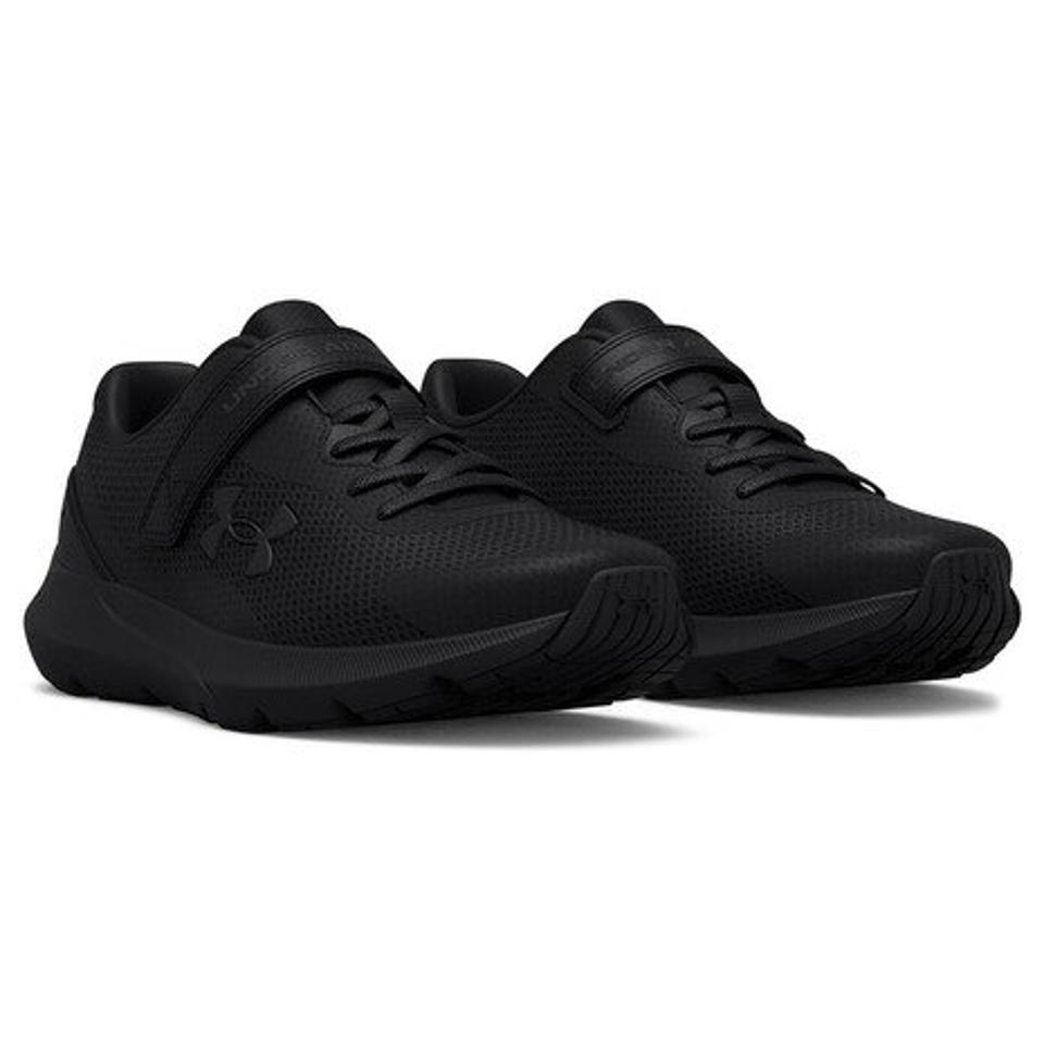 アンダーアーマー（UNDER ARMOUR）（キッズ）ジュニア シューズ サージ 3 AC ブラック 3024990 002 スニーカー スポーツ 軽量 ベルクロ ベルト付き 運動