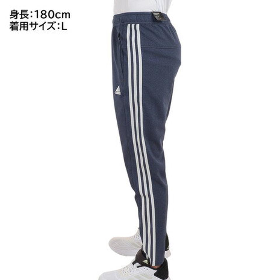 アディダス（adidas）（メンズ）パンツ メンズ デニムルック ニット トラックパンツ BXF25-IA9391 ネイビー