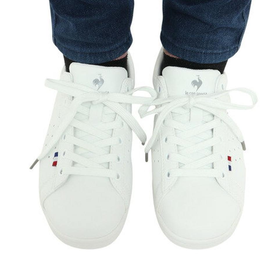 ルコック スポルティフ（Lecoq Sportif）（レディース）スニーカー ラ ローラン SL ホワイト グレー QL1VJC02WG スポーツシューズ タウン 軽量 消臭 クッション