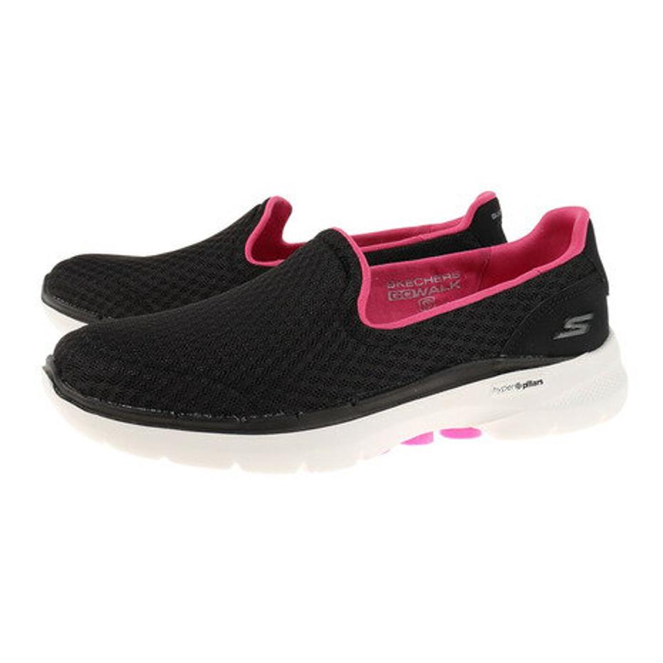スケッチャーズ（SKECHERS）（レディース）カジュアルシューズ スリッポン ゴー ウォーク 6 124508-BKHP