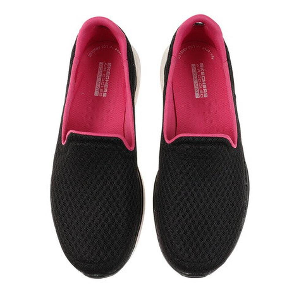 スケッチャーズ（SKECHERS）（レディース）カジュアルシューズ スリッポン ゴー ウォーク 6 124508-BKHP