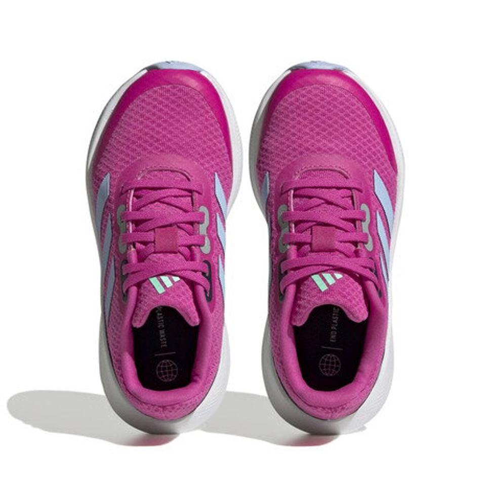 アディダス（adidas）（キッズ）スポーツシューズ コアファイト 2.0 K ピンク HP5837 ランファルコン 3 スニーカー ランニング シューレース
