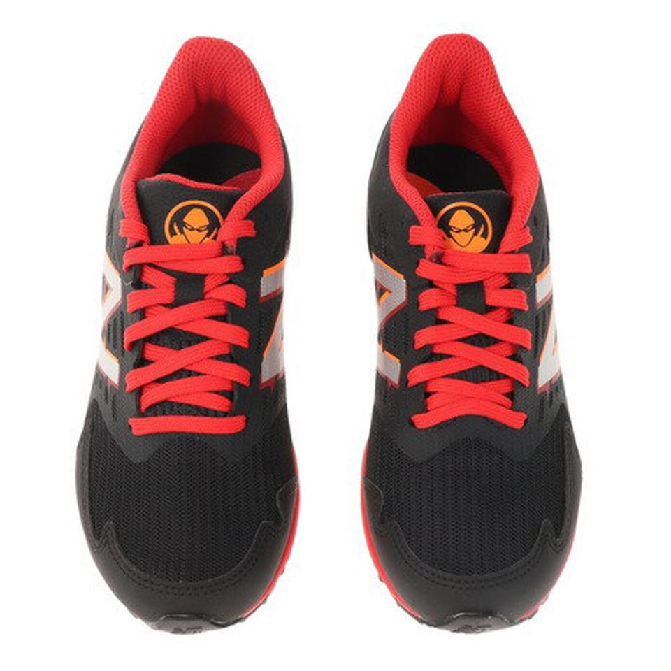 【10/5 24h限定 エントリー＆対象3店舗買い回りで最大P10倍！】ニューバランス（new balance）（キッズ）ジュニア スポーツ シューズ ハンゾーJ Hanzo J v5 Lace ブラック レッド YPHANZC5M スニーカー トレーニング 運動