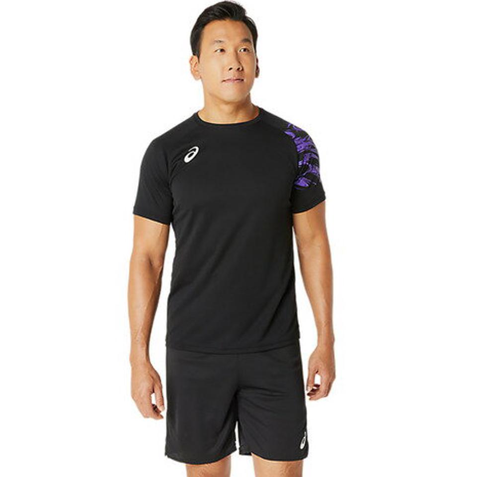 アシックス（ASICS）（メンズ）バレーボールウェア ドライプリント半袖シャツ 2051A328