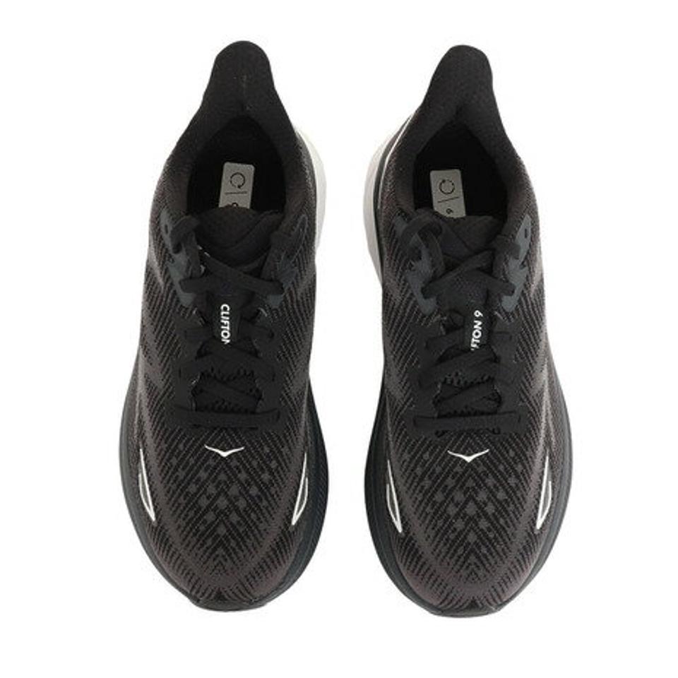 ホカ（HOKA）（メンズ）ランニングシューズ Clifton 9 Wide クリフトン9 ワイド ブラック ホワイト 1132210-BWHT スニーカー トレーニング