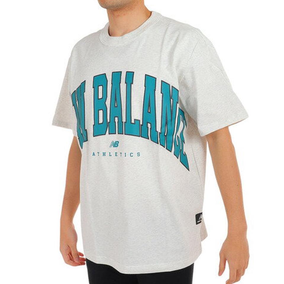 ニューバランス(new balance)(メンズ、レディース)Tシャツ メンズ 半袖 Athletics Warped クラシックス UT31551SAH