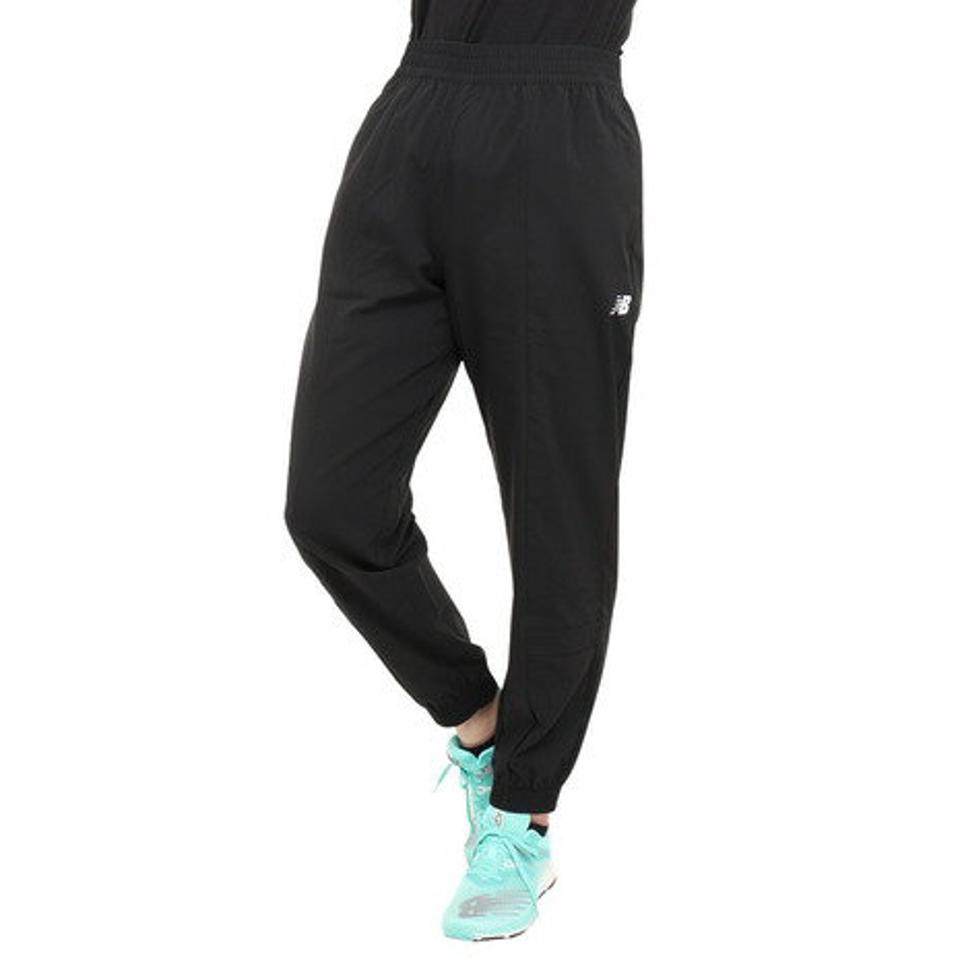 ニューバランス(new balance)(レディース)ジョガーパンツ リレントレス ウーブンパンツ 吸湿速乾 AWP31185BK