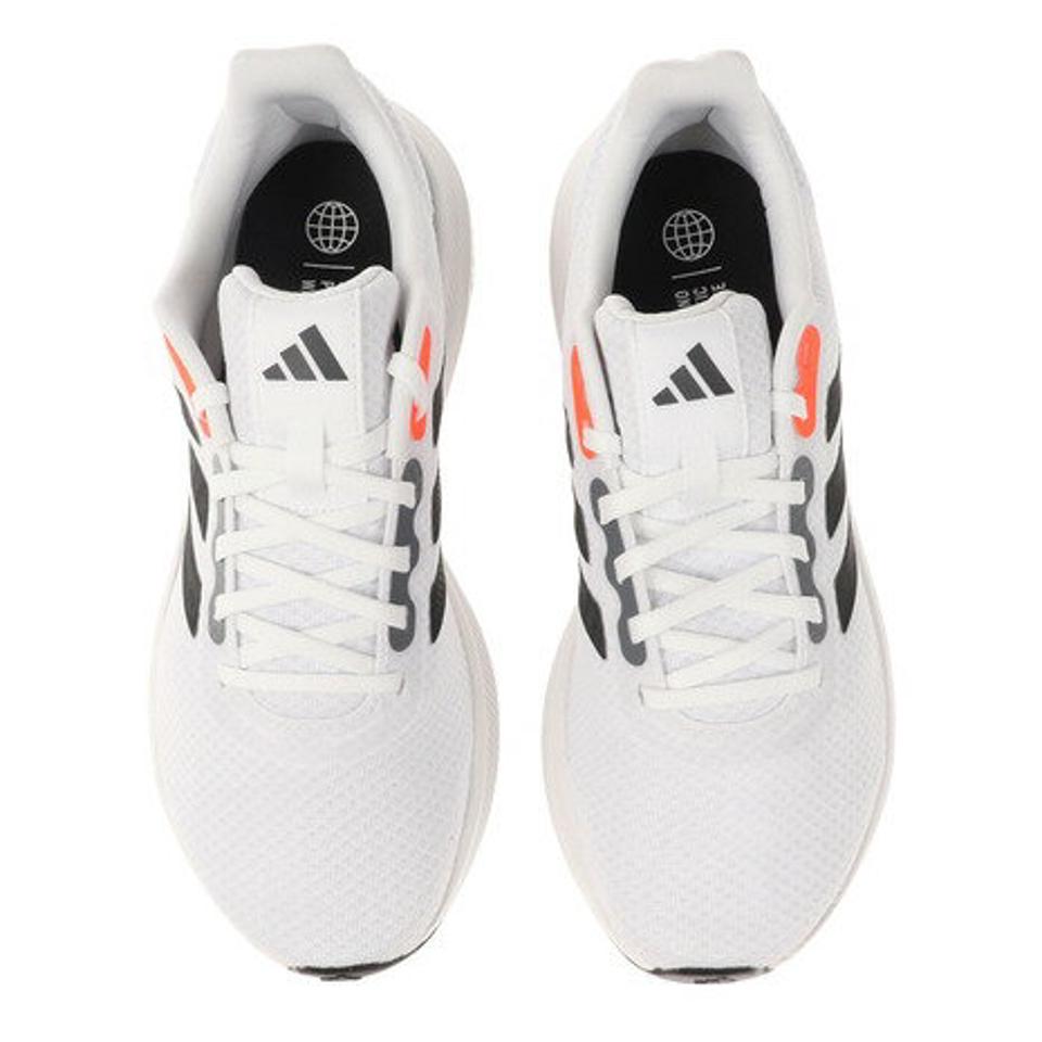 アディダス（adidas）（メンズ）ランニング シューズ ランファルコン ワイド 3 ホワイト HP6650 スニーカー スポーツ トレーニング ジョキング