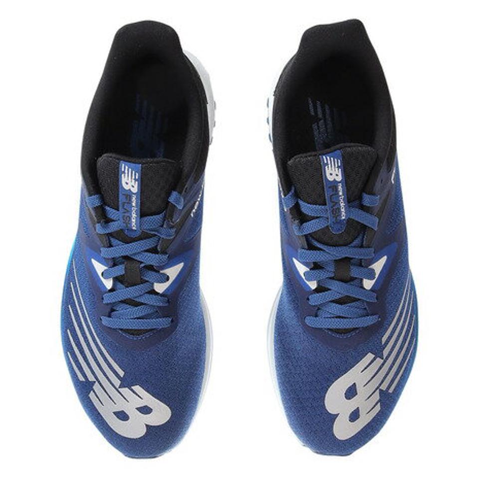 ニューバランス（new balance）（メンズ）ランニングシューズ ダイナソフト フラッシュ v6 BB6 ブルー ブラック MFLSHBB6 D スニーカー 軽量 トレーニング