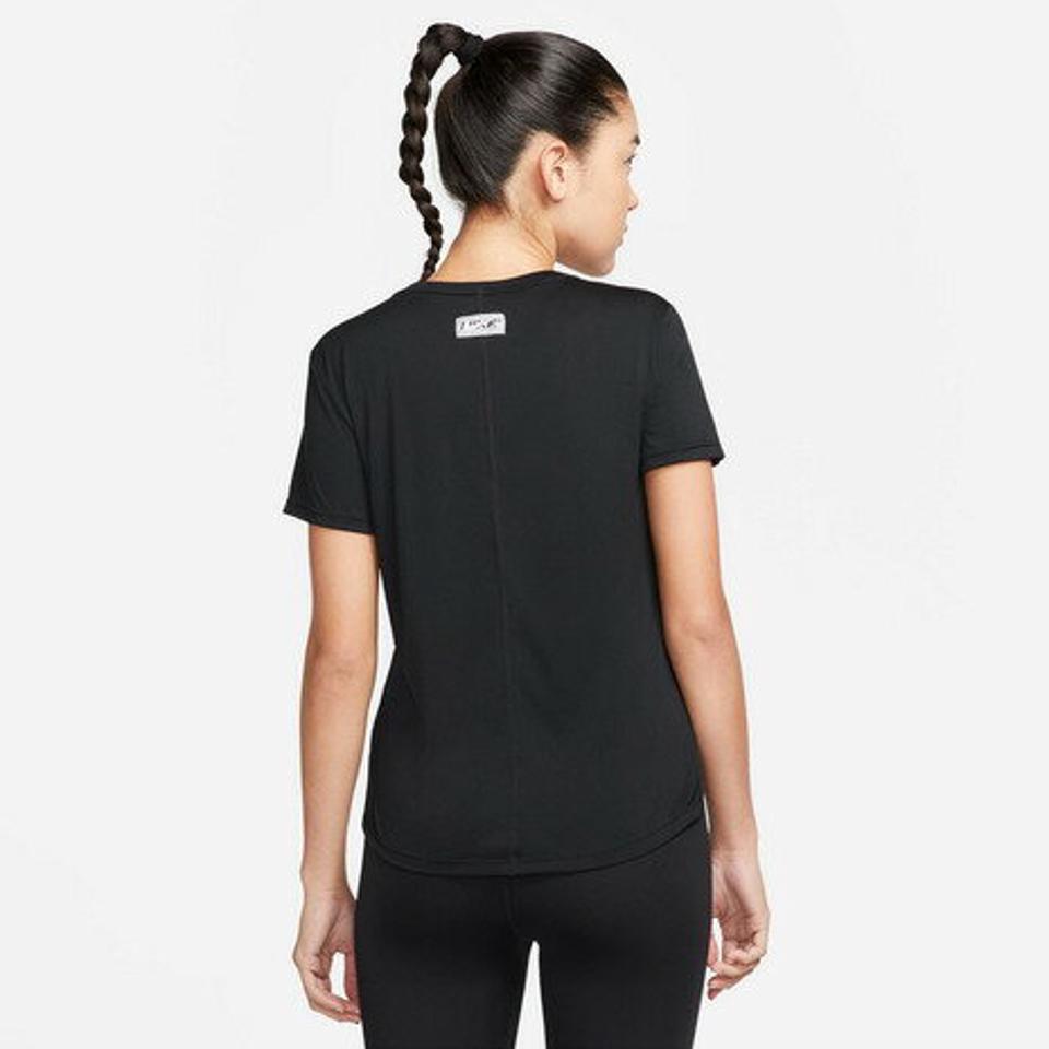 ナイキ(NIKE)(レディース)Tシャツ トップス 半袖 黒 ウィメンズ ワン ドライフィット STD グラフィック 半袖Tシャツ トップ DX0095-010 スポーツウェア