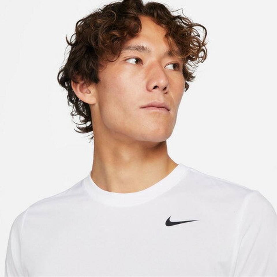 ナイキ(NIKE)(メンズ)Tシャツ 半袖 速乾 ドライフィット RLGD リセット ワンポイント シンプル 白 ホワイト DX0990-100