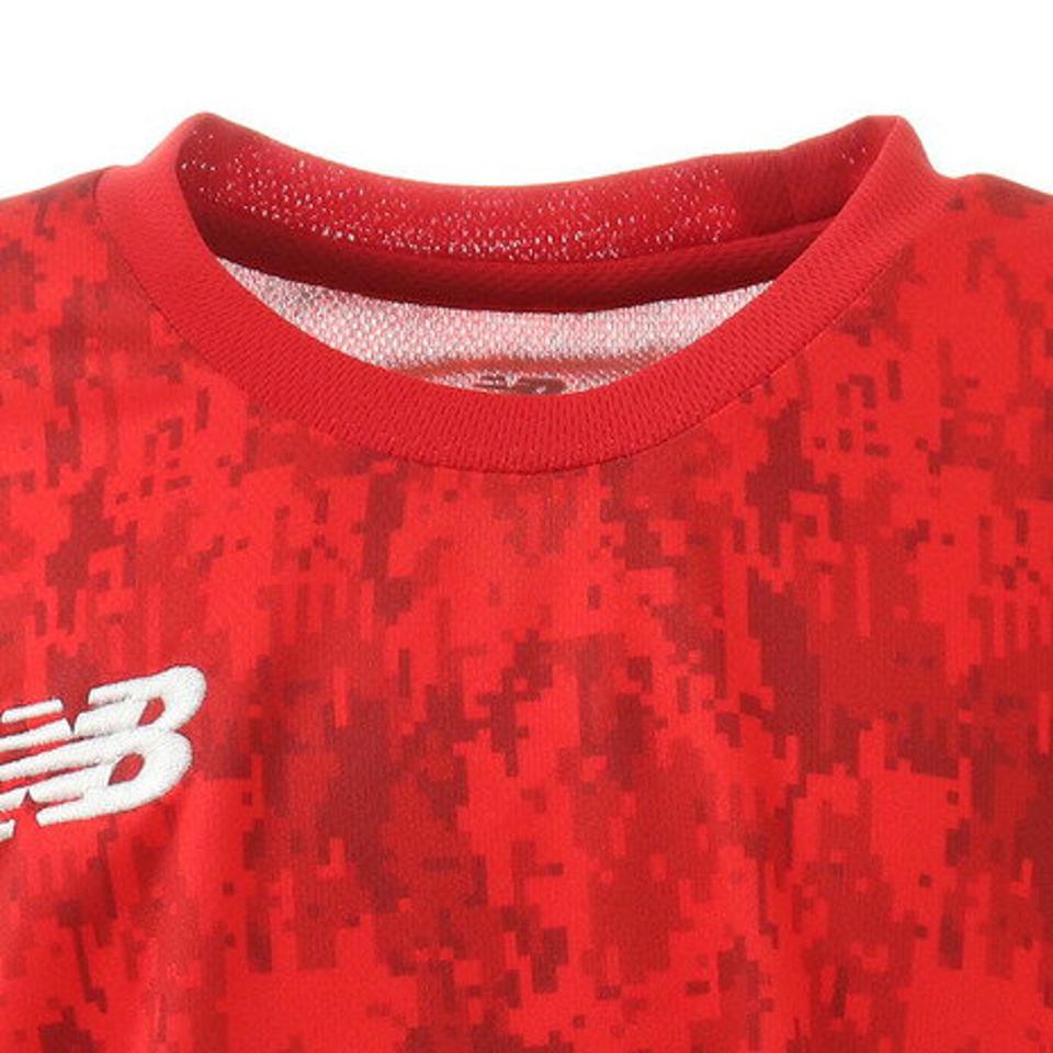 【6/5 24h限定 エントリー&対象4店舗買い回りで最大P10倍!】ニューバランス(new balance)(キッズ)サッカーウェア 半袖 Tシャツ ジュニア ゲームシャツ ショートスリーブ JJTF1016RED フットサルウェア