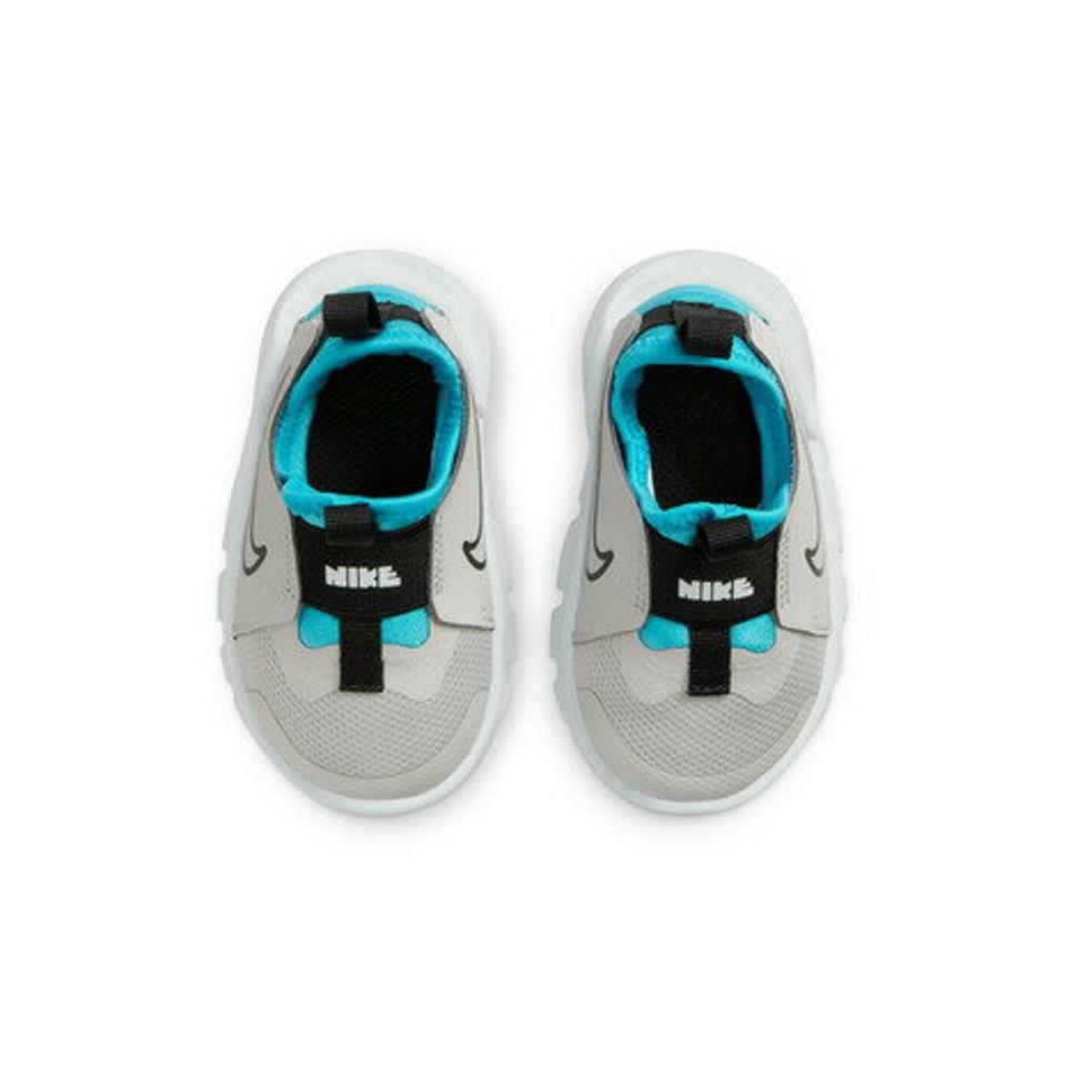 ナイキ（NIKE）（キッズ）ジュニア スニーカー フレックス ランナー 2 TDV グレー ブルー DJ6039-008 ファースト シューズ 軽量 登園 スポーツ 運動靴 安定性