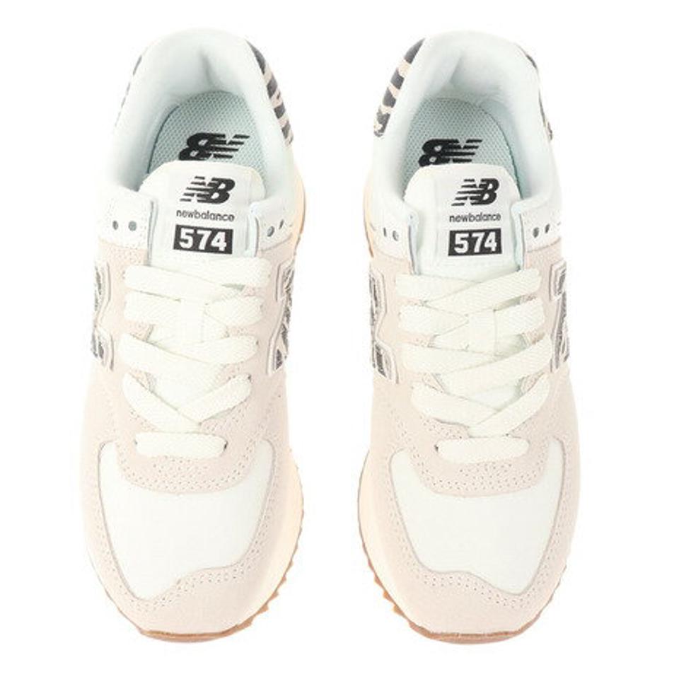 【10%OFFクーポン 3/2まで】ニューバランス（new balance）（レディース）スニーカー 574+ オフホワイト WL574ZDDB スポーツ カジュアル シューズ タウン 厚底 モダン 普段履き 通勤