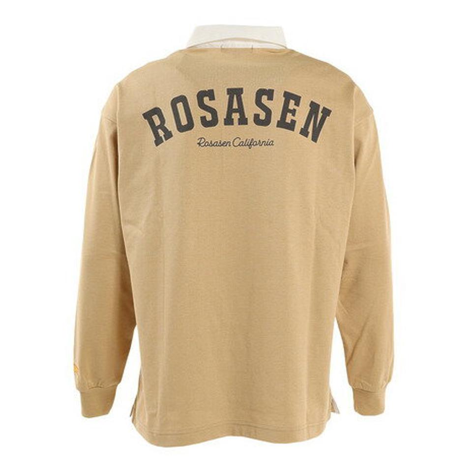 ROSASEN（メンズ）ゴルフウェア 吸水 速乾 ラグジャー長袖ポロシャツ 044-26211-052