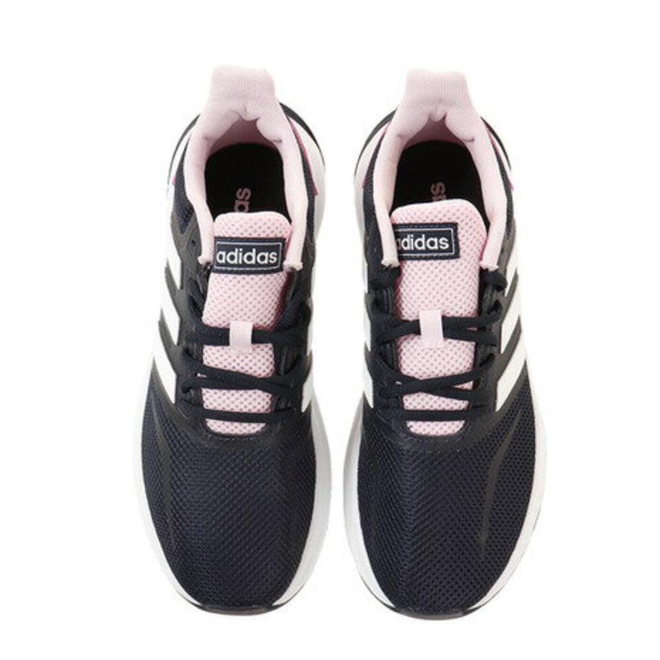 アディダス（adidas）（レディース）ランニングシューズ ファルコンラン ネイビー ホワイト EF0152 スニーカー ジョギング FALCONRUN 軽量
