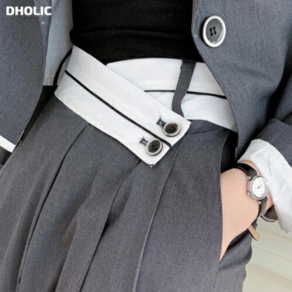 ウール混配色ウエストスラックス・p003318 レディース 【pt】パンツ ロング丈 スラックス 配色 柄 模様 ユニーク ウール混 個性的 ワイド ストレート タック 秋 冬 モード かっこいい 韓国ファッション MKT