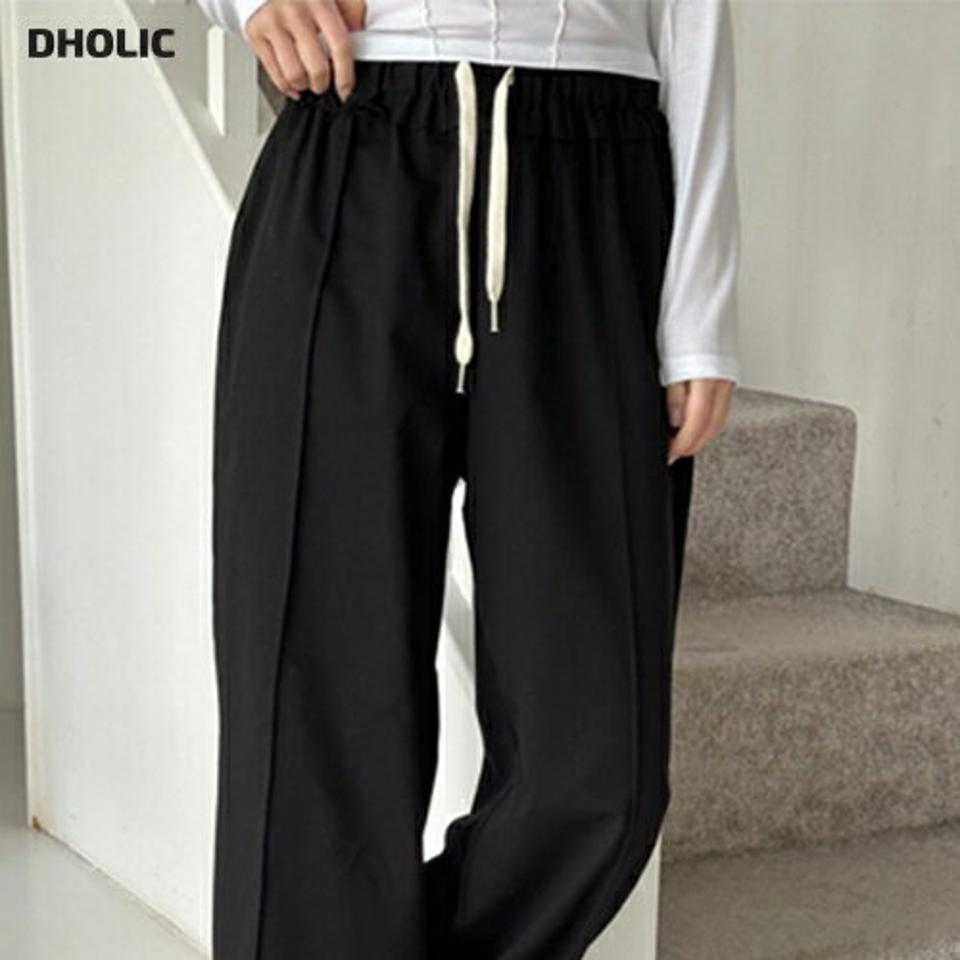 ドロストコットンパンツ・p003229 レディース 【pt】パンツ ロング丈 単色 無地 シンプル ベーシック ドロスト コットン 綿 秋 冬 カジュアル ラフ ゆったり 楽ちん ルーズ 韓国ファッション MKT