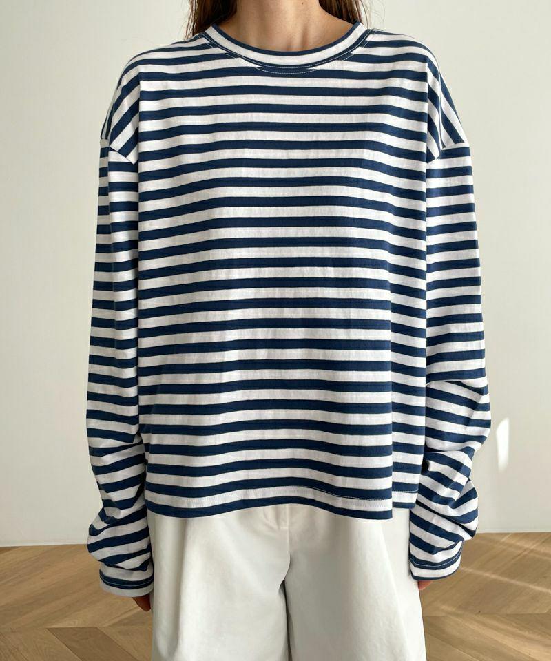 El mar(エルマール)ボーダーロングTシャツ
