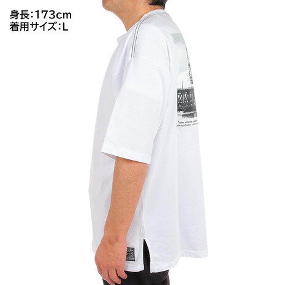ライズ(RYZ)(メンズ)半袖Tシャツ メンズ BRIDGE TOWN RZ10CD23SS0006 WHT