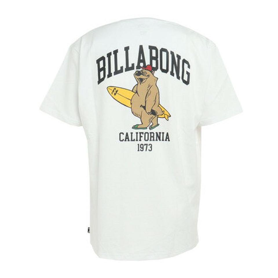 【3/10 24h限定 エントリー＆対象3店舗以上買い回りで最大P10倍！】ビラボン（BILLABONG）（メンズ）Tシャツ メンズ CALI BEAR BD011223 WHT