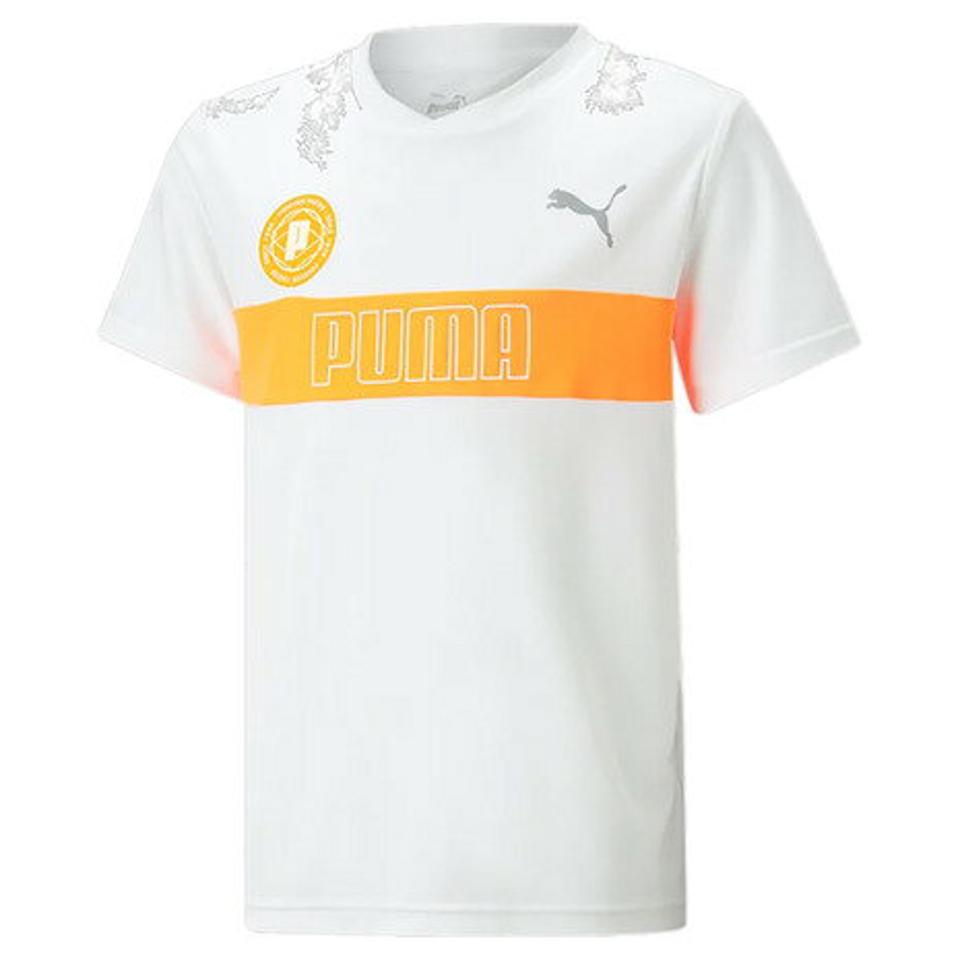 【3/25 24h限定 エントリー＆対象3店舗買い回りで最大P10倍！】プーマ（PUMA）（キッズ）ボーイズ ACTIVE SPORTS ポリ グラフィック 半袖 Tシャツ 675822 02 WHT