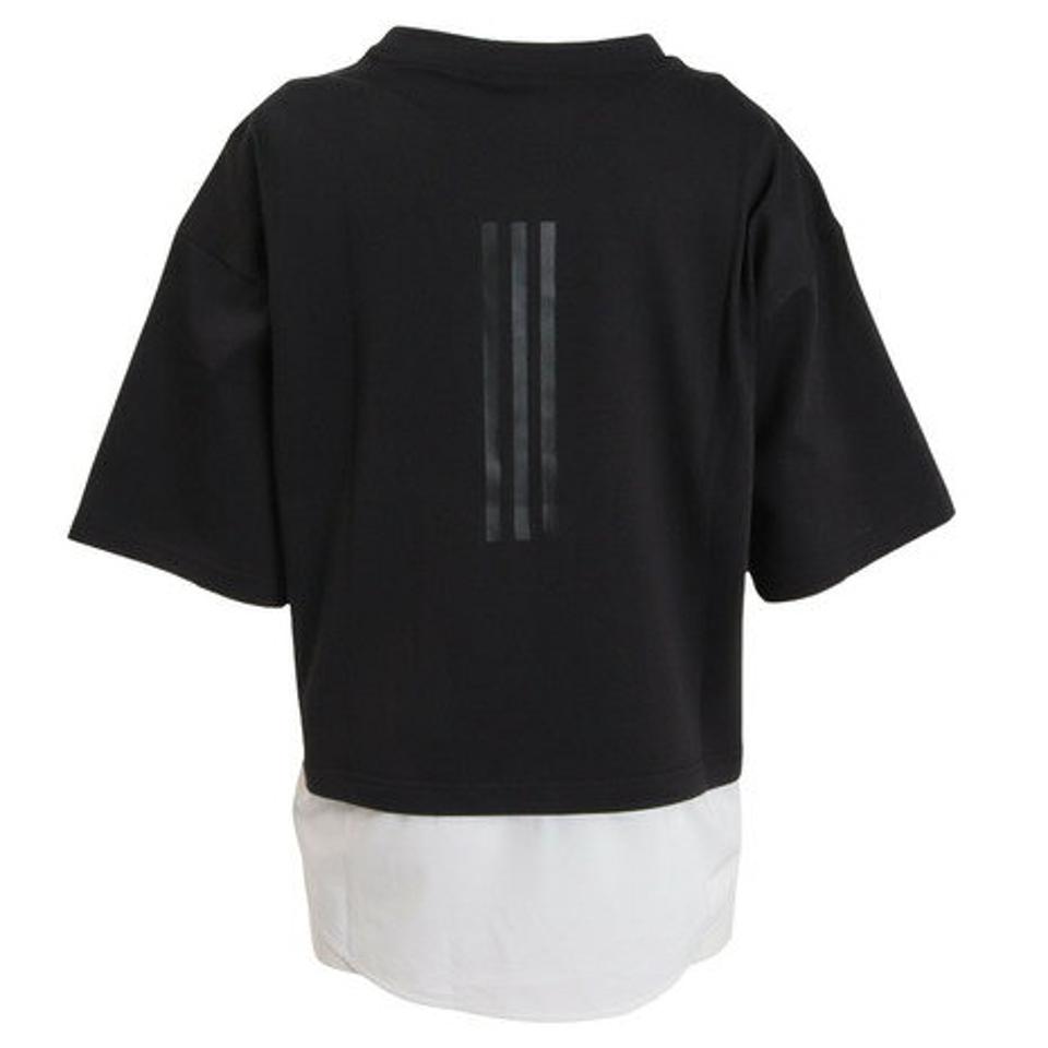 アディダス（adidas）（レディース）半袖シャツ レディース ルーズフィット レイヤードTシャツ DRK60