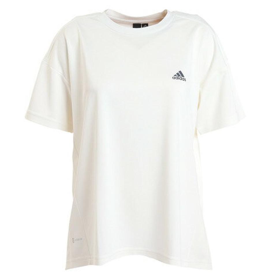アディダス（adidas）（レディース）半袖シャツ レディース シーズナル ルーズフィット ピケ TERO BUJ87-IA5187 IA5200 IA5201