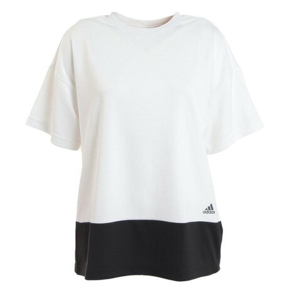 アディダス（adidas）（レディース）半袖シャツ レディース シーズナル カラーブロック BUJ56-IA5195