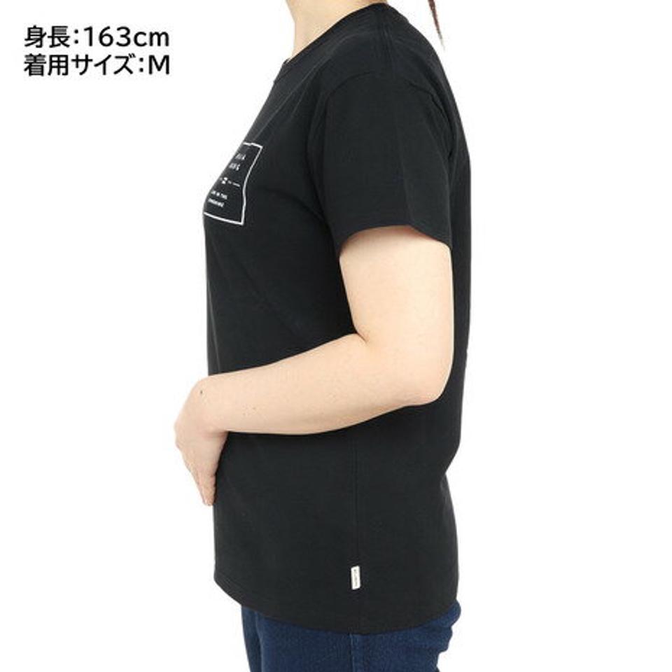 ビラボン（BILLABONG）（レディース）SQUARE PATTEN ロゴTシャツ BD013201 BLK
