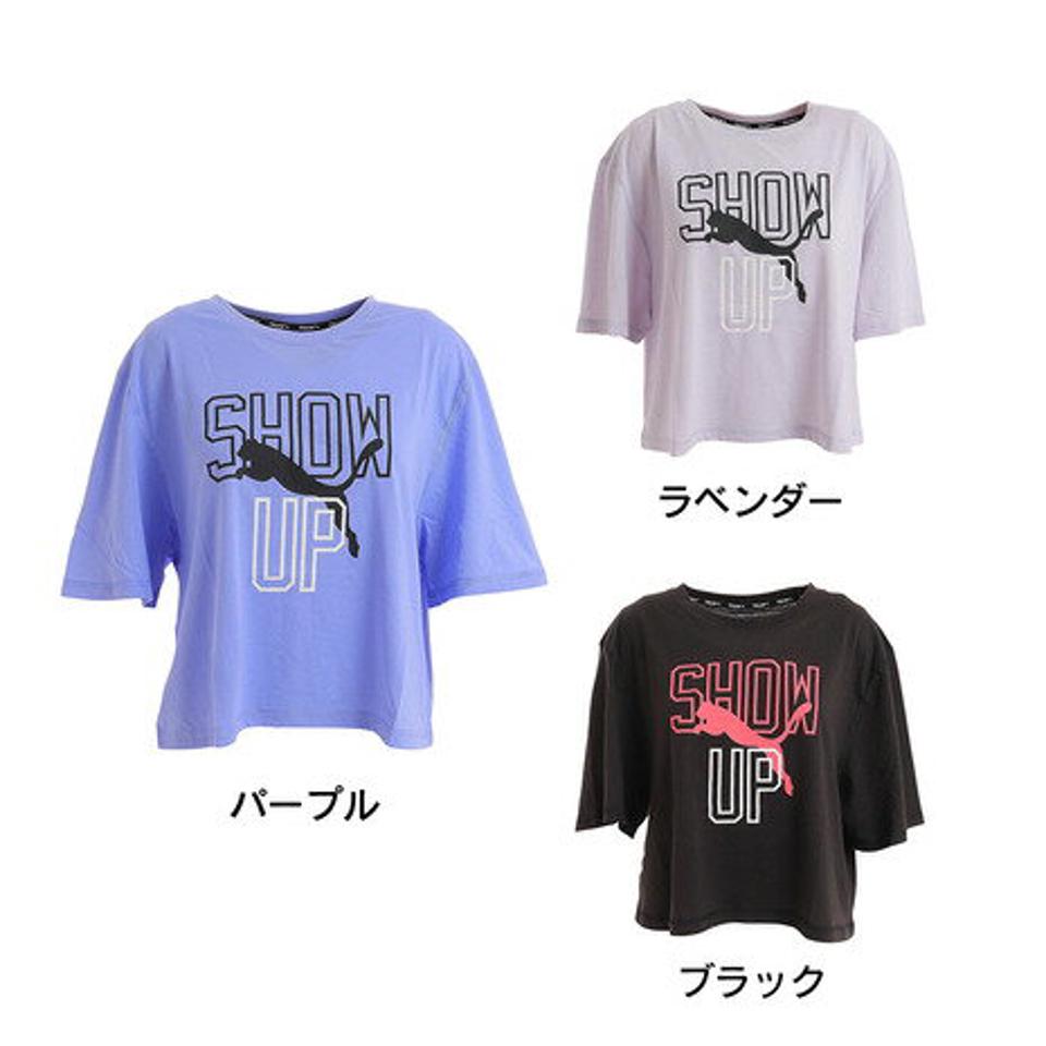 プーマ（PUMA）（レディース）グラフィック ボクシー クロップ Tシャツ 523729