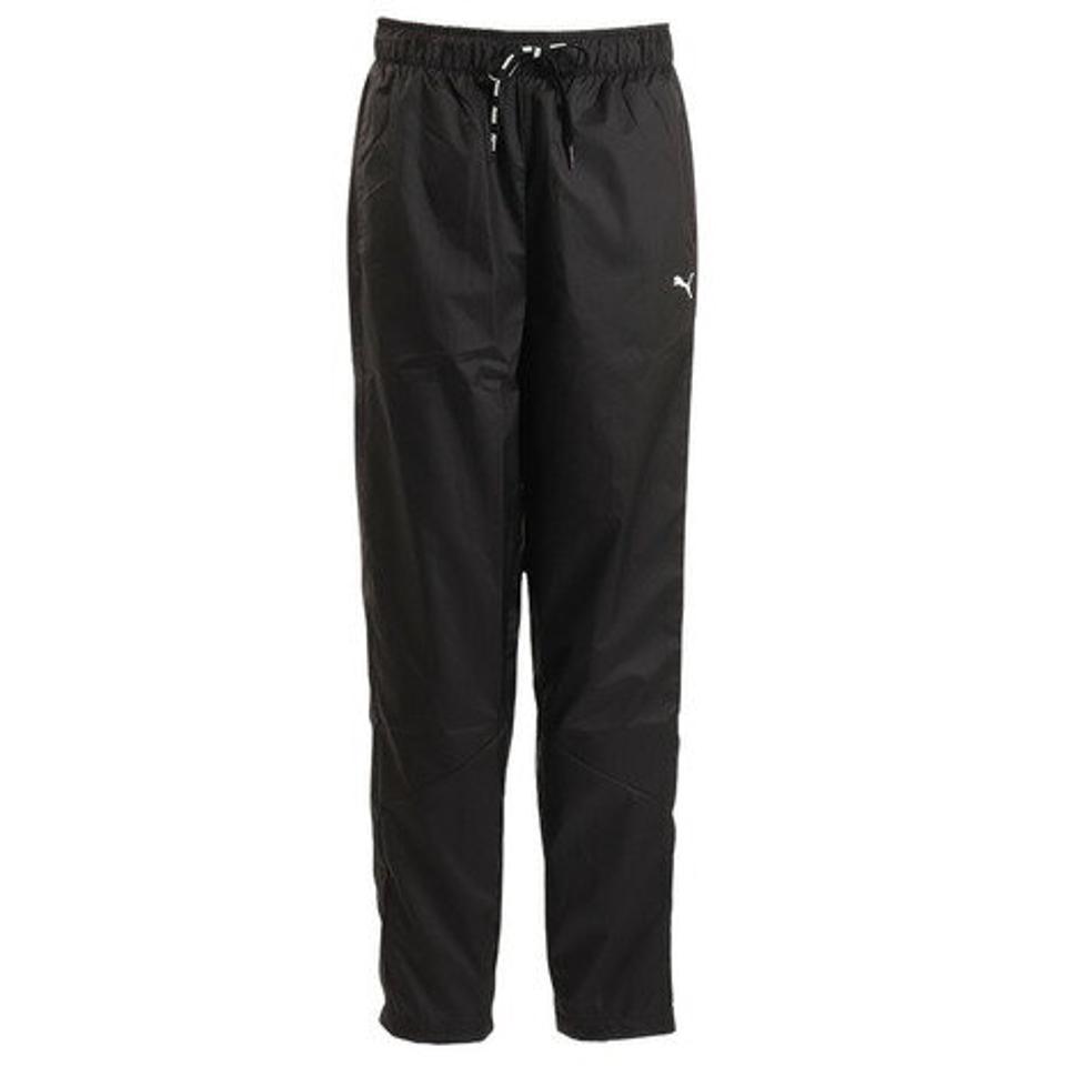 【6/5 24h限定 エントリー&対象4店舗買い回りで最大P10倍!】プーマ(PUMA)(レディース)裏メッシュ 防風 ロングパンツ ウーブンパンツ 523540 01 BLK