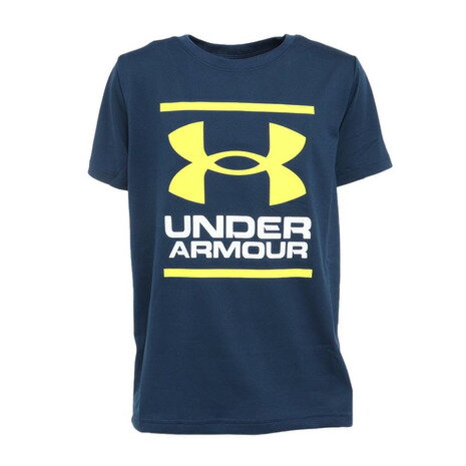 アンダーアーマー（UNDER ARMOUR）（キッズ）半袖Tシャツ ジュニア 上下セット TECH SS 1378275 408