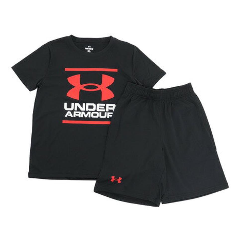 アンダーアーマー(UNDER ARMOUR)(キッズ)半袖Tシャツ ジュニア 上下セット TECH 1378275 001