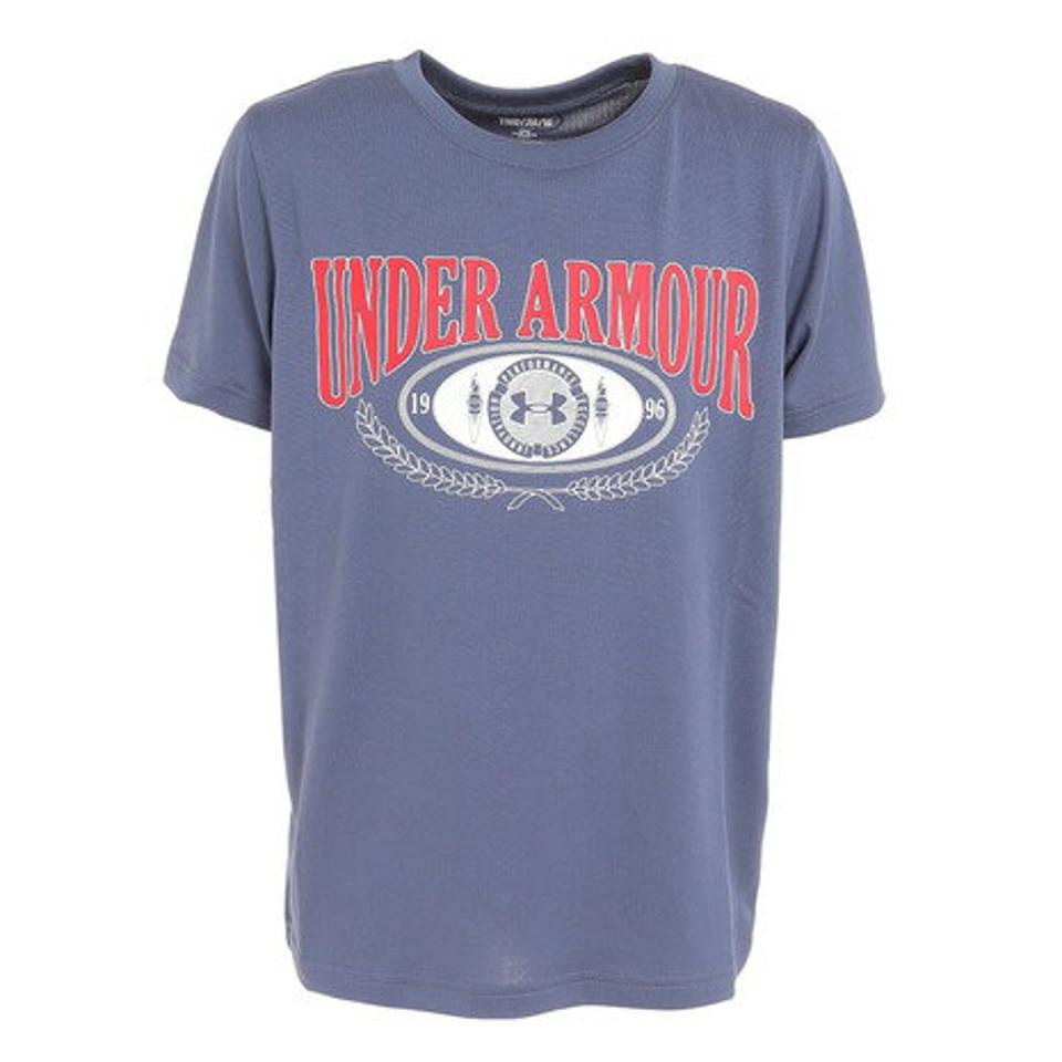 アンダーアーマー（UNDER ARMOUR）（キッズ）半袖Tシャツ ジュニア TECH COLLEGIATE B 1378274 044