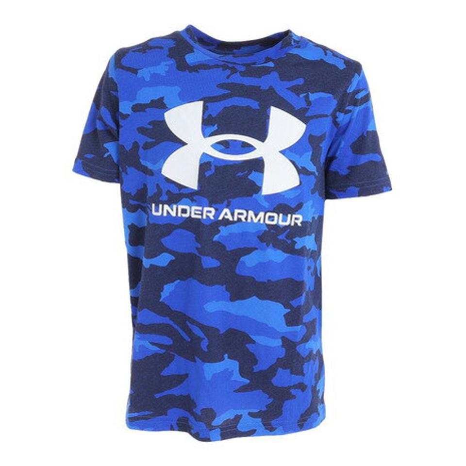 アンダーアーマー(UNDER ARMOUR)(キッズ)半袖Tシャツ ジュニア SPORSTYLE ロゴ AP 1376733 401