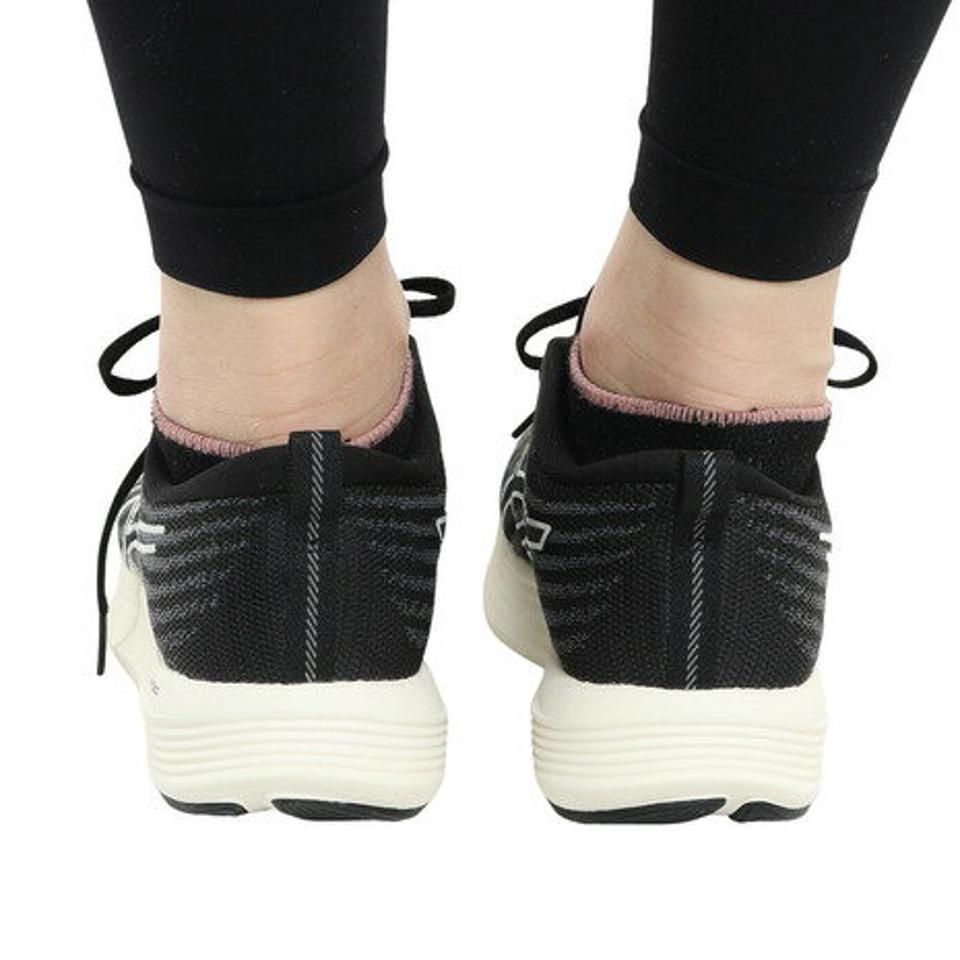 アシックス（ASICS）（レディース）ランニングシューズ エボライド スピード ワイド ブラック 1012B433.001 スニーカー ジョグ トレーニング ウォーキング