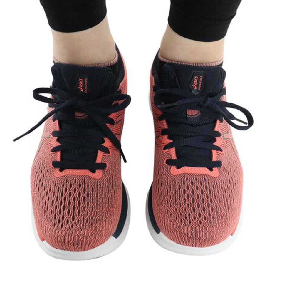 アシックス（ASICS）（レディース）ランニングシューズ グライドライド 3 ピンク ネイビー 1012B180.702 スニーカー トレーニング ジョグ ロード クッション