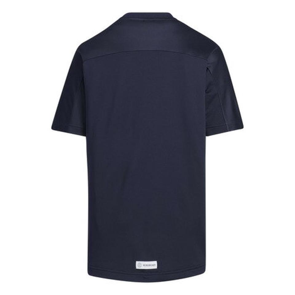 アディダス（adidas）（キッズ）Tシャツ 半袖 キッズ ジュニア ニット ドライ 黒 ブラック AEROREADY BVF63-IA9325