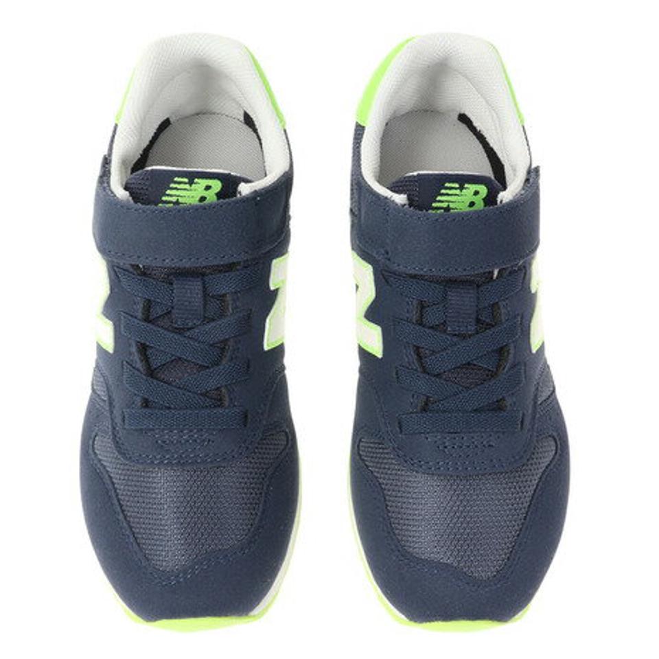 ニューバランス（new balance）（キッズ）ジュニア スニーカー 373 YV373 XS2 M ネイビー スポーツ シューズ ベルクロ マジックテープ クッション 登校 運動靴