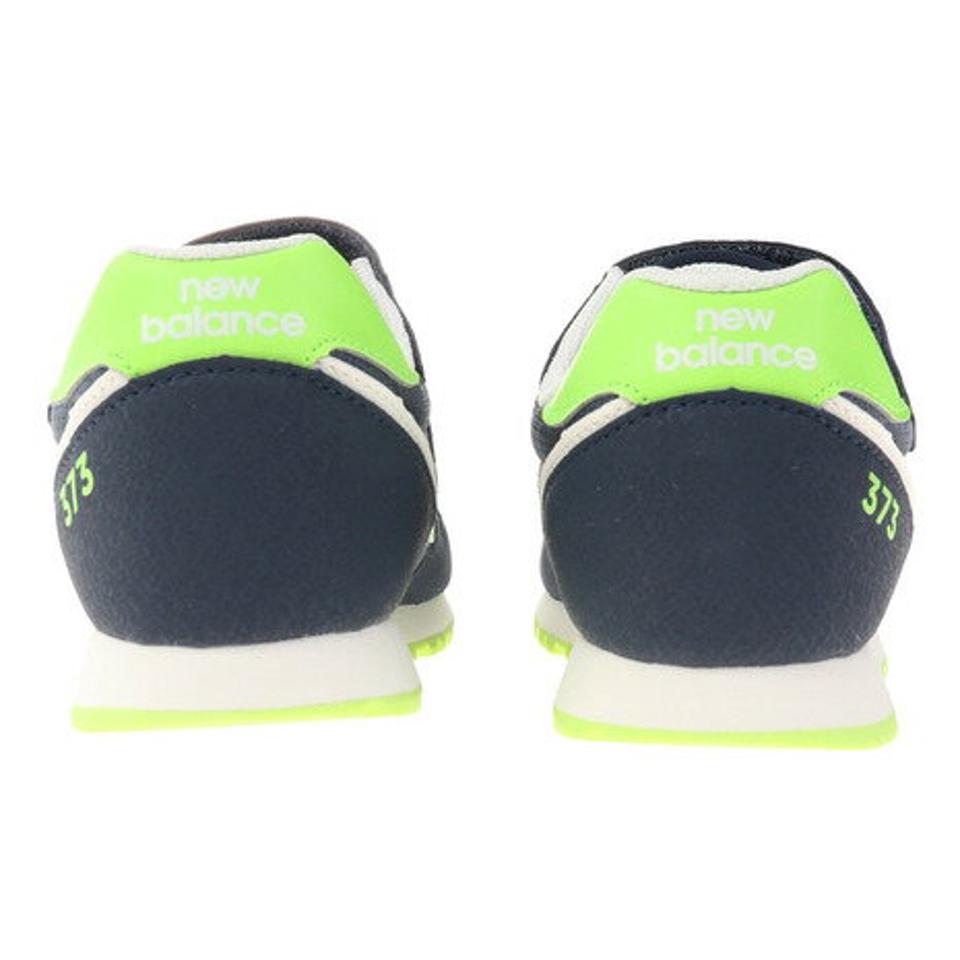 ニューバランス（new balance）（キッズ）ジュニア スニーカー 373 YV373 XS2 M ネイビー スポーツ シューズ ベルクロ マジックテープ クッション 登校 運動靴