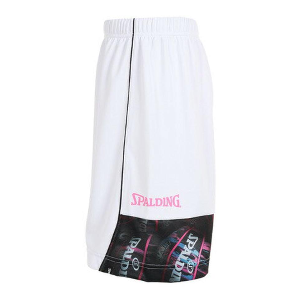 スポルディング(SPALDING)(キッズ)バスケットボールウェア ジュニア プラクティスパンツ ボールプリントヘム SJP2305