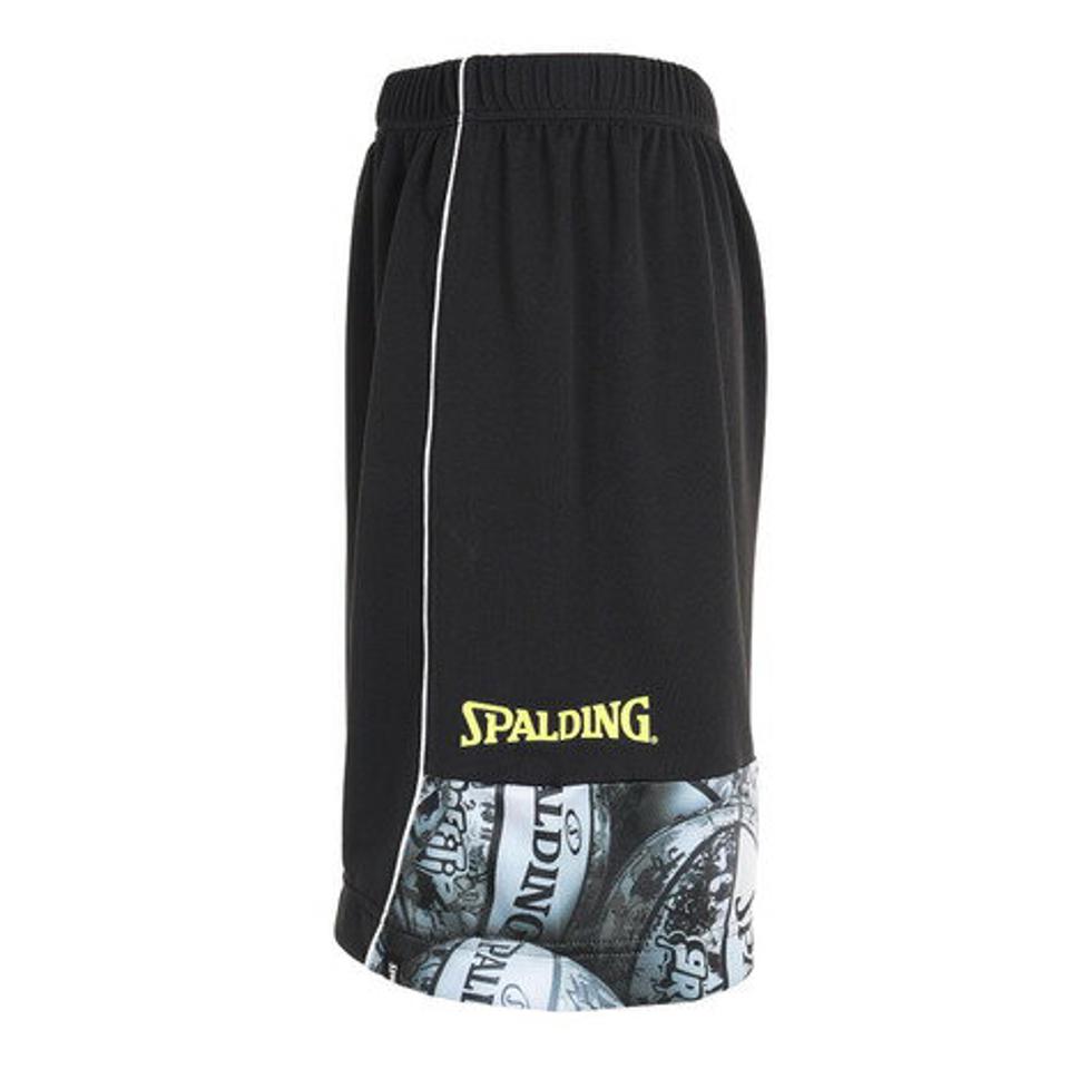 スポルディング(SPALDING)(キッズ)バスケットボールウェア ジュニア プラクティスパンツ ボールプリントヘム SJP2305