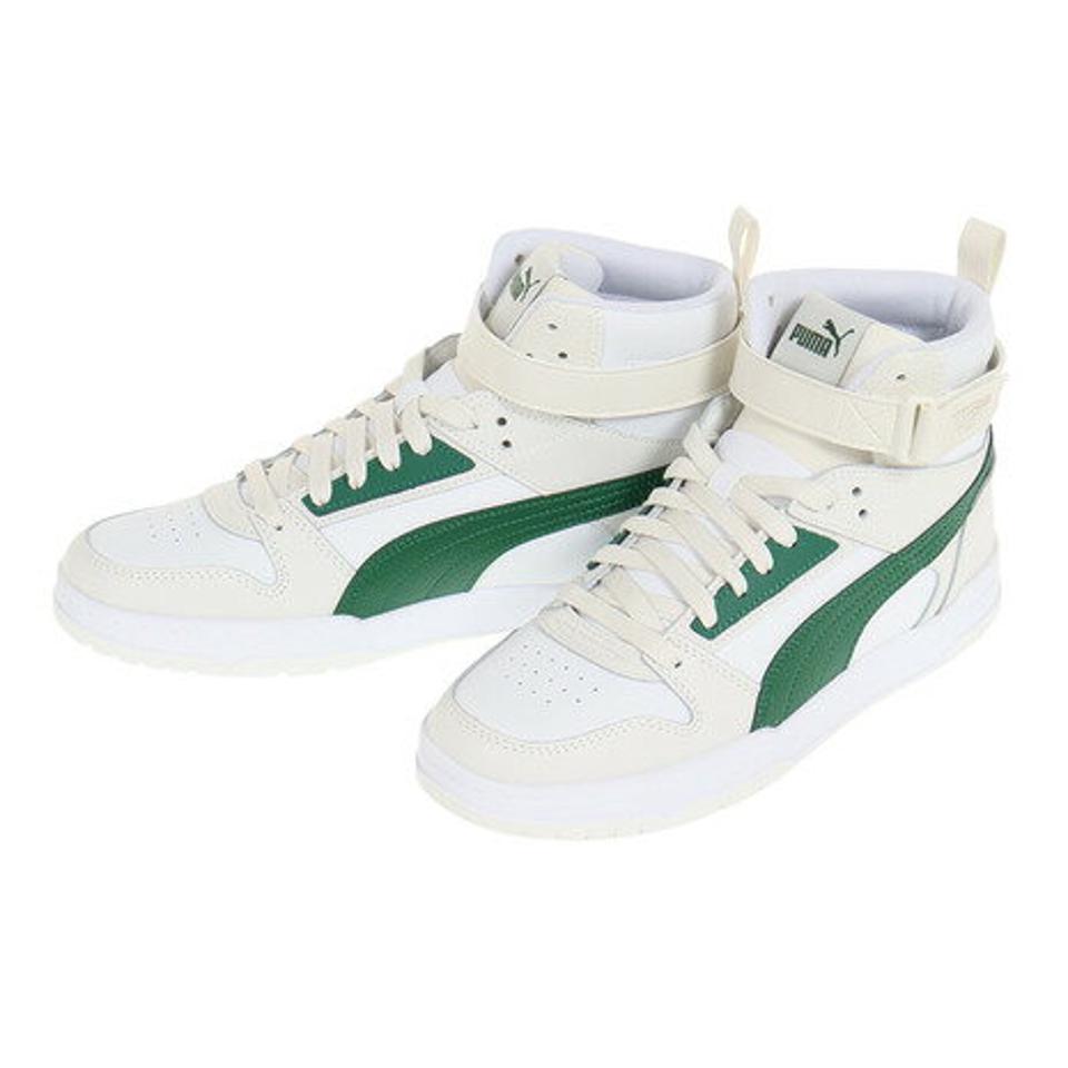 プーマ（PUMA）（メンズ）スニーカー リバウンド ゲーム ホワイト グリーン 38583910 スポーツ ランニングシューズ タウン 普段履き