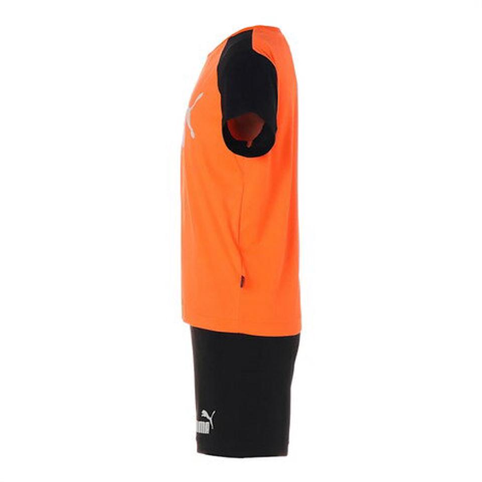 プーマ(PUMA)(キッズ)ボーイズ ポリ Tシャツ & ショーツ 上下セット 849634 22 ORG