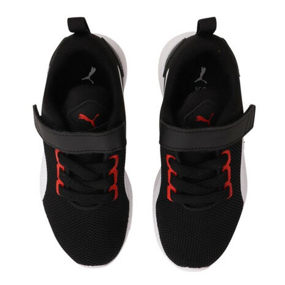 【6/5 24h限定 エントリー＆対象4店舗買い回りで最大P10倍！】プーマ（PUMA）（キッズ）ジュニア スニーカー マジックテープ 黒 19292933 フライヤー ランナー V PS ブラック 19292933 ランニングシューズ