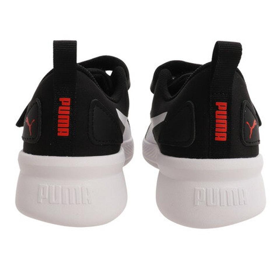 【6/5 24h限定 エントリー＆対象4店舗買い回りで最大P10倍！】プーマ（PUMA）（キッズ）ジュニア スニーカー マジックテープ 黒 19292933 フライヤー ランナー V PS ブラック 19292933 ランニングシューズ