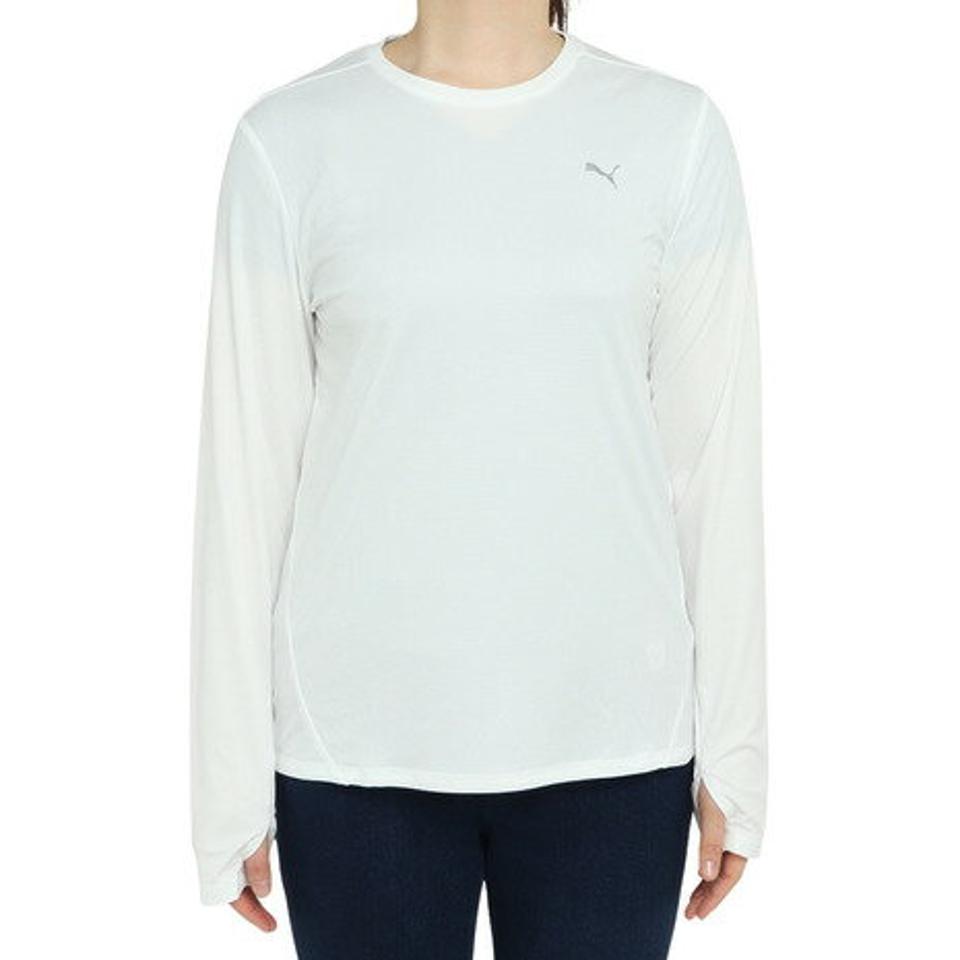 プーマ(PUMA)(レディース)長袖Tシャツ レディース RUN FAVORITE 523698 02 WHT