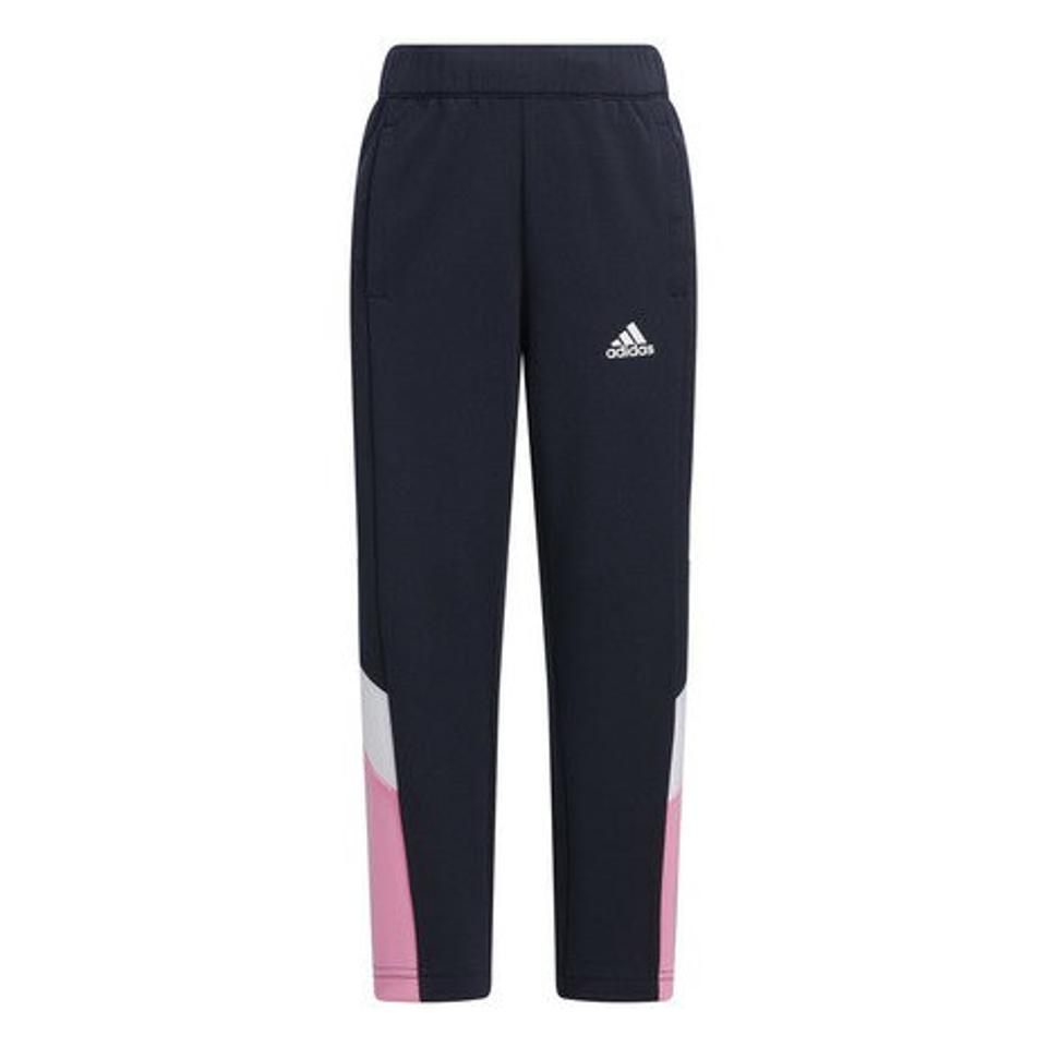 アディダス(adidas)(キッズ)キッズ カラーブロック ダブルニット レギュラーフィット ウォームアップパンツ BUK50-IB0265