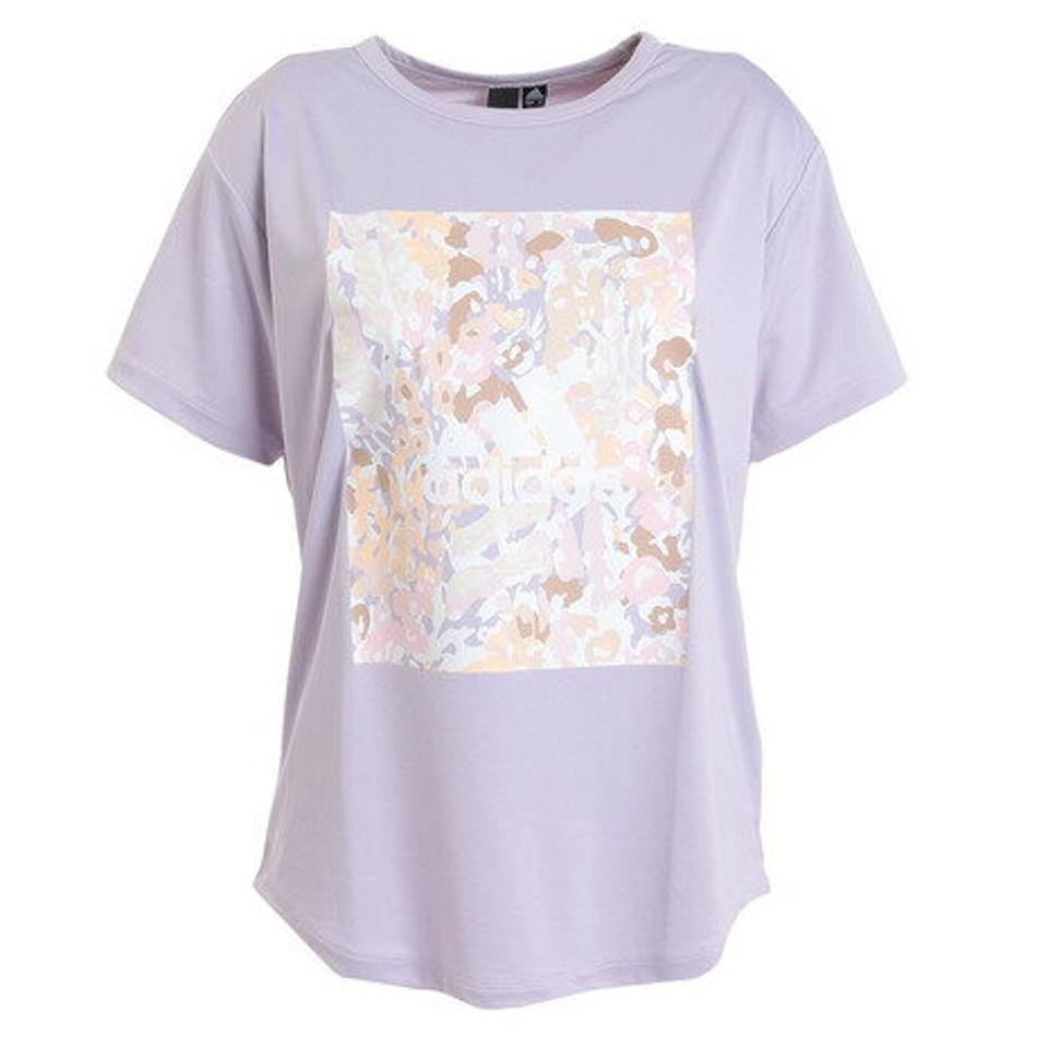 アディダス(adidas)(レディース)半袖シャツ レディース シーズナル ルーズフィット インターロック BUJ55-IA5198